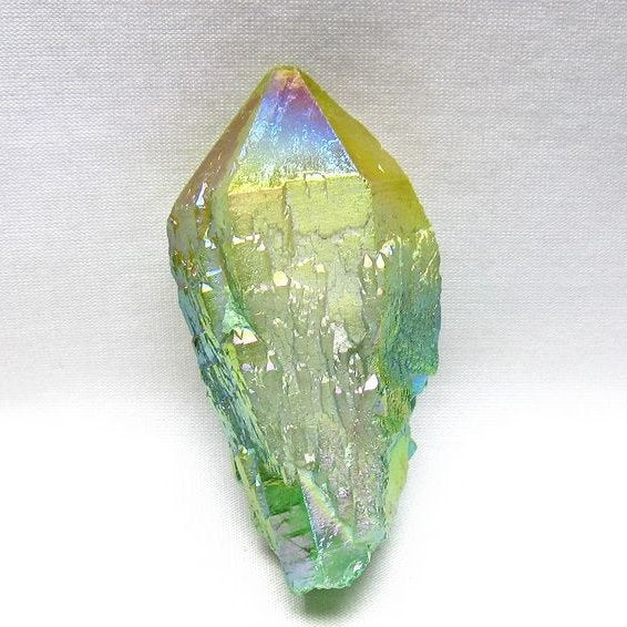 オーラクリスタル 原石 マルチカラー エレスチャル オーラ水晶 一点物 171-8798
