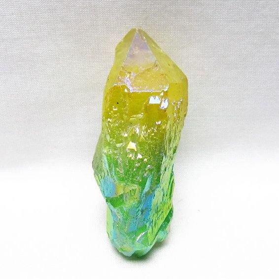 オーラクリスタル 原石 マルチカラー エレスチャル オーラ水晶 一点物 171-8799