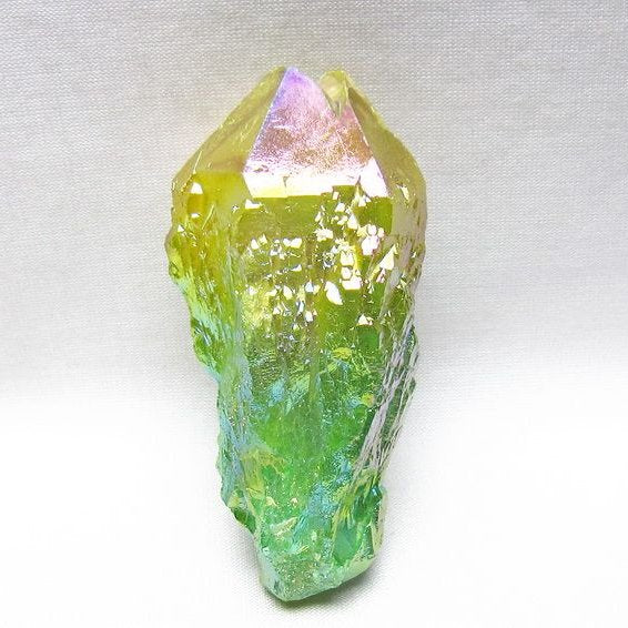 オーラクリスタル 原石 マルチカラー エレスチャル オーラ水晶 一点物 171-8801