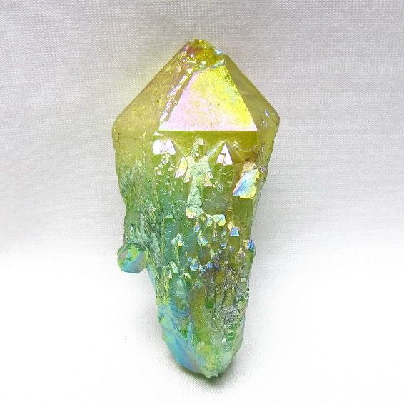 オーラクリスタル 原石 マルチカラー エレスチャル オーラ水晶 一点物 171-8803