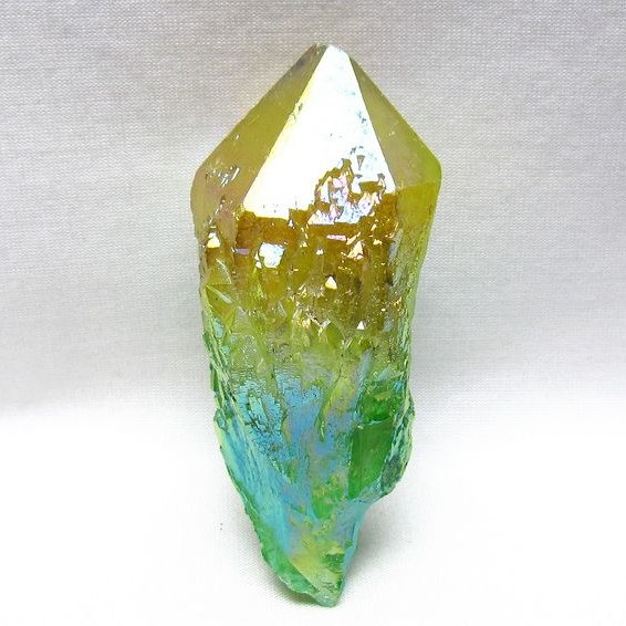 オーラクリスタル 原石 マルチカラー エレスチャル オーラ水晶 一点物 171-8805