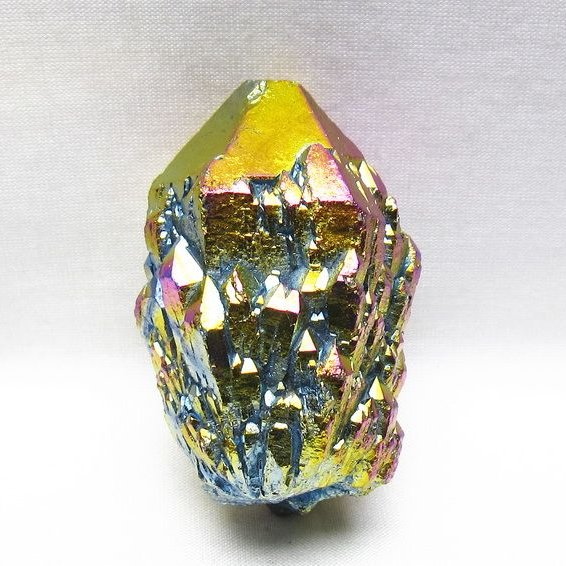 オーラクリスタル 原石 レインボーブルー エレスチャル オーラ水晶 一点物 171-8812