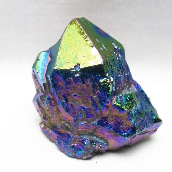 オーラクリスタル 原石 レインボーブルー エレスチャル オーラ水晶 一点物 171-8813