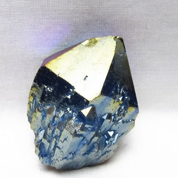 オーラクリスタル 原石 レインボーブルー エレスチャル オーラ水晶 一点物 171-8817