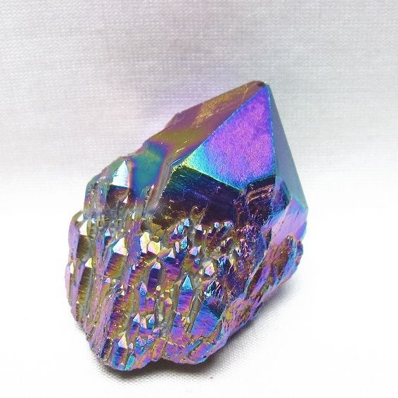 オーラクリスタル 原石 レインボーブルー エレスチャル オーラ水晶 一点物 171-8819