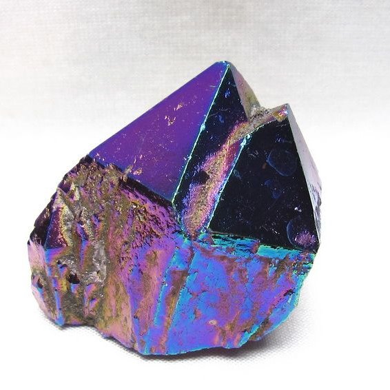 オーラクリスタル 原石 レインボーブルー エレスチャル オーラ水晶 一点物 171-8821