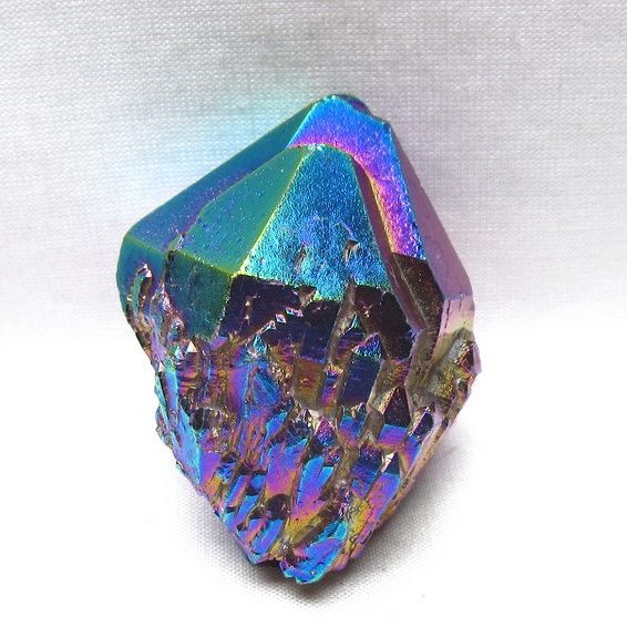 オーラクリスタル 原石 レインボーブルー エレスチャル オーラ水晶 一点物 171-8822