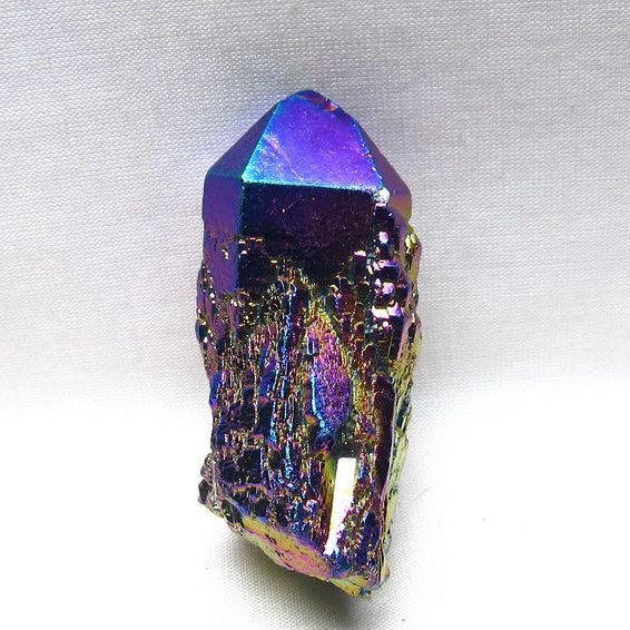 オーラクリスタル 原石 レインボーブルー エレスチャル オーラ水晶 一点物 171-8828