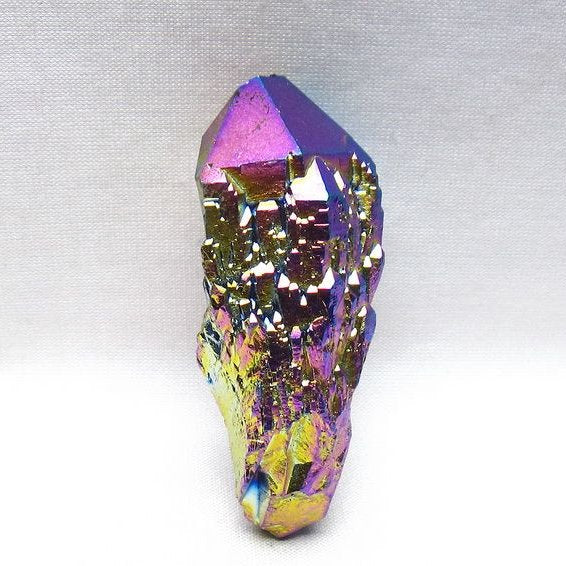 オーラクリスタル 原石 レインボーブルー エレスチャル オーラ水晶 一点物 171-8829