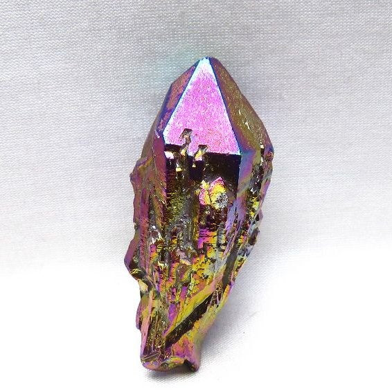 オーラクリスタル 原石 レインボーブルー エレスチャル オーラ水晶 一点物 171-8834