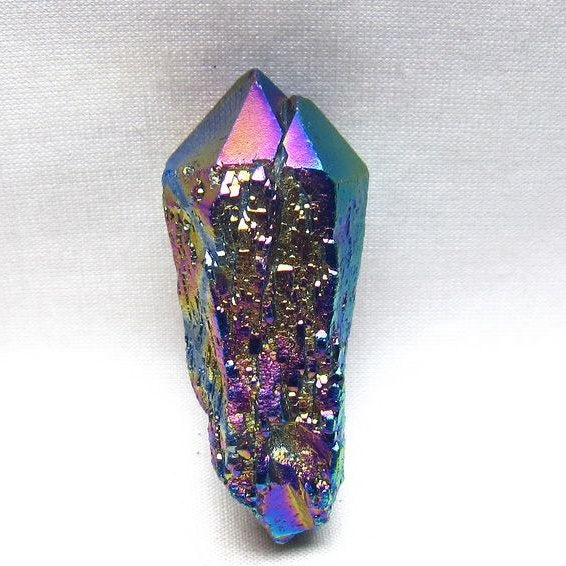 オーラクリスタル 原石 レインボーブルー エレスチャル オーラ水晶 一点物 171-8840