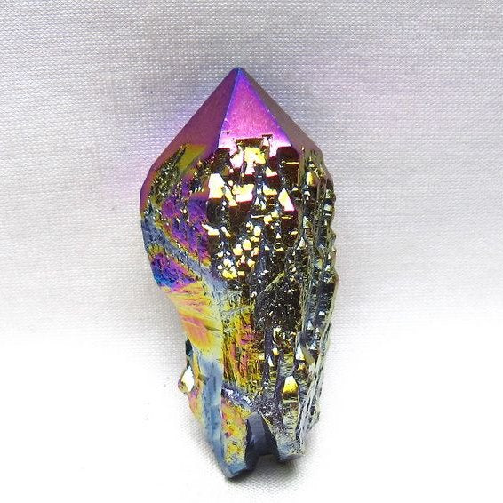 オーラクリスタル 原石 レインボーブルー エレスチャル オーラ水晶 一点物 171-8841
