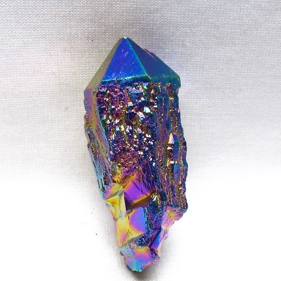 オーラクリスタル 原石 レインボーブルー エレスチャル オーラ水晶 一点物 171-8842