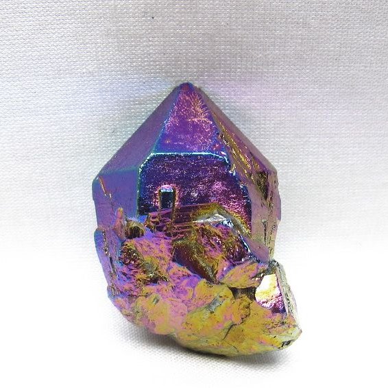 オーラクリスタル 原石 レインボーブルー エレスチャル オーラ水晶 一点物 171-8846