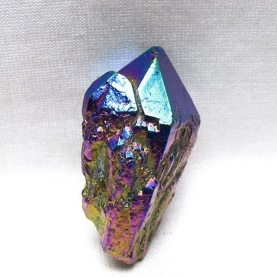 オーラクリスタル 原石 レインボーブルー エレスチャル オーラ水晶 一点物 171-8852