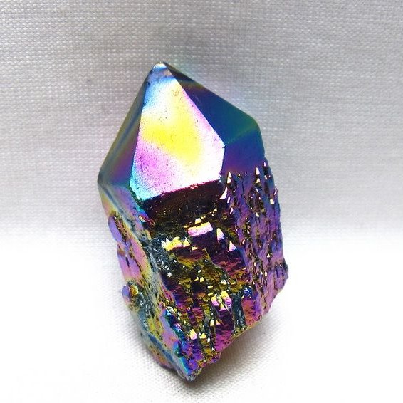 オーラクリスタル 原石 レインボーブルー エレスチャル オーラ水晶 一点物 171-8854