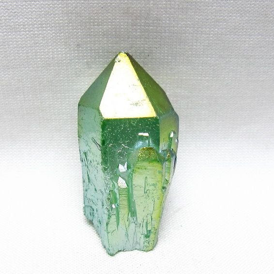 オーラクリスタル 原石 グリーン エレスチャル オーラ水晶 一点物 171-8857