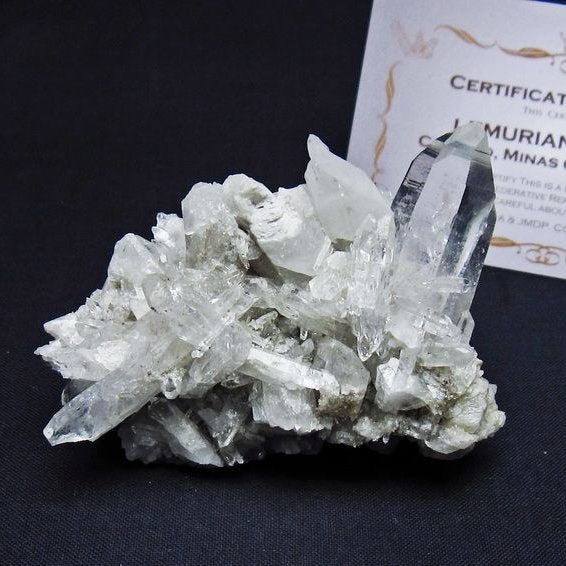 レムリアンシード 水晶 クラスター 原石 ブラジル ミナスジェライス州 コリント産 一点物 172-4134