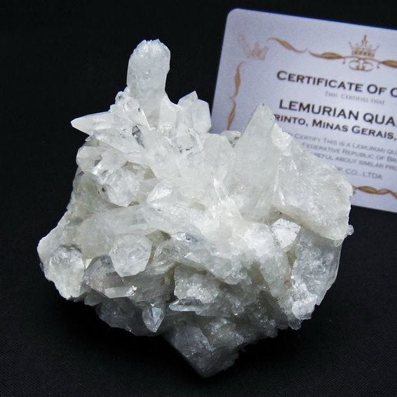 レムリアンシード 水晶 クラスター 原石 ブラジル ミナスジェライス州 コリント産 一点物 172-4136