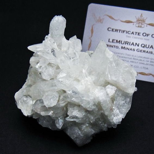 レムリアンシード 水晶 クラスター 原石 ブラジル ミナスジェライス州 コリント産 一点物 172-4136