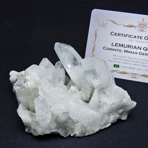 レムリアンシード 水晶 クラスター 原石 ブラジル ミナスジェライス州 コリント産 一点物 172-4140