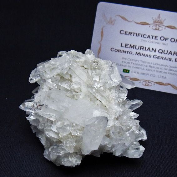 レムリアンシード 水晶 クラスター 原石 ブラジル ミナスジェライス州 コリント産 一点物 172-4142