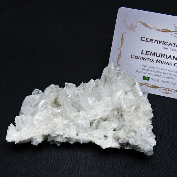 レムリアンシード 水晶 クラスター 原石 ブラジル ミナスジェライス州 コリント産 一点物 172-4145