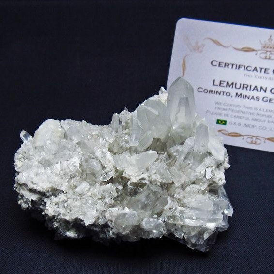 レムリアンシード 水晶 クラスター 原石 ブラジル ミナスジェライス州 コリント産 一点物 172-4149