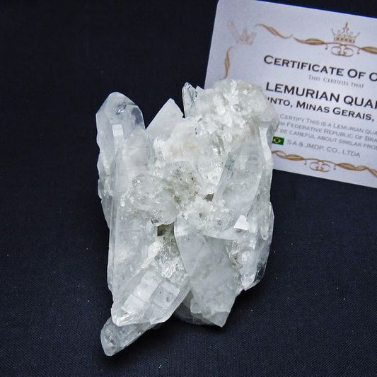 レムリアンシード 水晶 クラスター 原石 ブラジル ミナスジェライス州 コリント産 一点物 172-4153