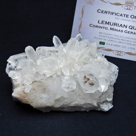 レムリアンシード 水晶 クラスター 原石 ブラジル ミナスジェライス州 コリント産 一点物 172-4157