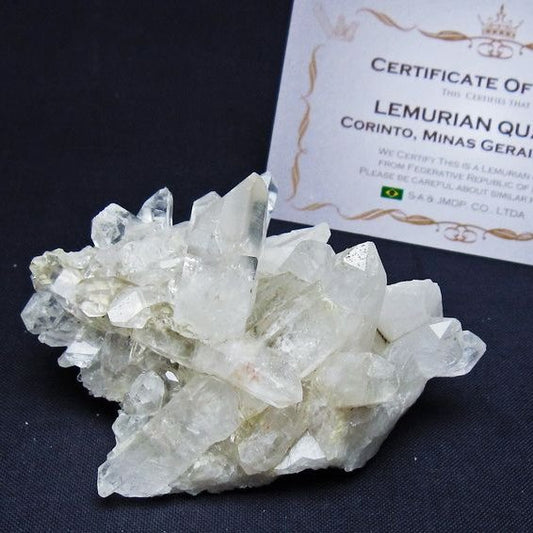 レムリアンシード 水晶 クラスター 原石 ブラジル ミナスジェライス州 コリント産 一点物 172-4158