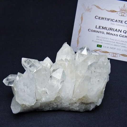 レムリアンシード 水晶 クラスター 原石 ブラジル ミナスジェライス州 コリント産 一点物 172-4161