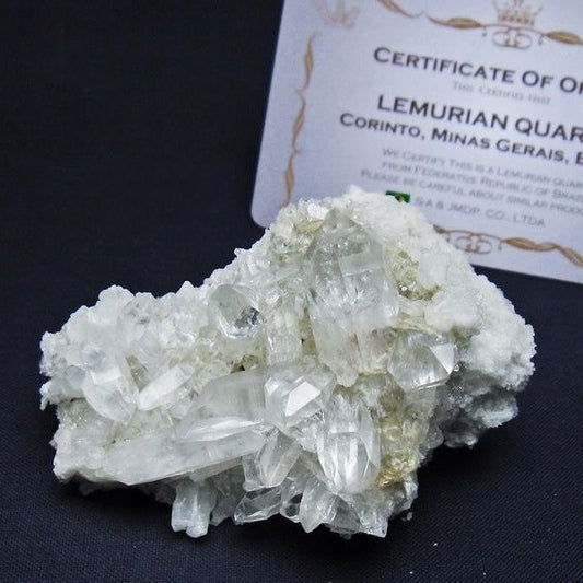 レムリアンシード 水晶 クラスター 原石 ブラジル ミナスジェライス州 コリント産 一点物 172-4163