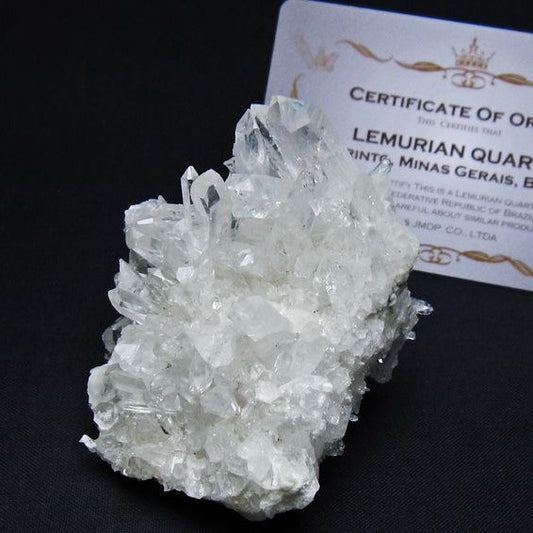 レムリアンシード 水晶 クラスター 原石 ブラジル ミナスジェライス州 コリント産 一点物 172-4164