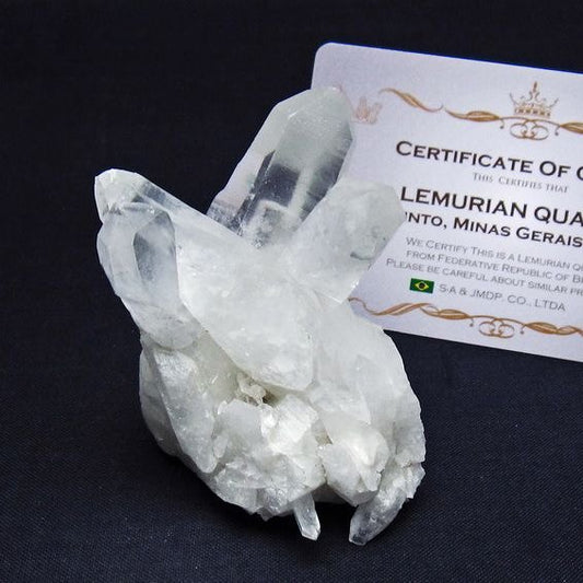レムリアンシード 水晶 クラスター 原石 ブラジル ミナスジェライス州 コリント産 一点物 172-4166