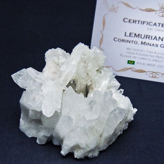 レムリアンシード 水晶 クラスター 原石 ブラジル ミナスジェライス州 コリント産 一点物 172-4168