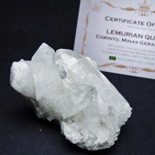 レムリアンシード 水晶 クラスター 原石 ブラジル ミナスジェライス州 コリント産 一点物 172-4169