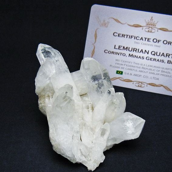 レムリアンシード 水晶 クラスター 原石 ブラジル ミナスジェライス州 コリント産 一点物 172-4171