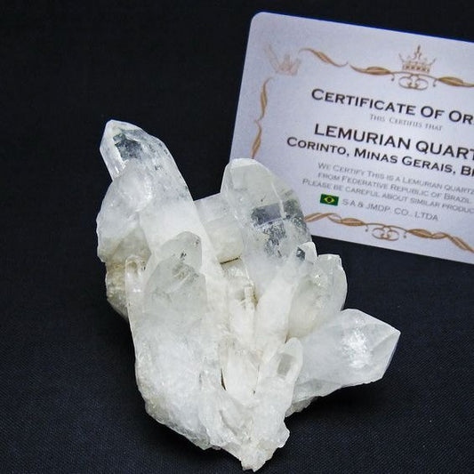 レムリアンシード 水晶 クラスター 原石 ブラジル ミナスジェライス州 コリント産 一点物 172-4171