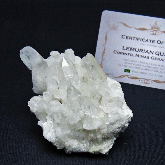 レムリアンシード 水晶 クラスター 原石 ブラジル ミナスジェライス州 コリント産 一点物 172-4174
