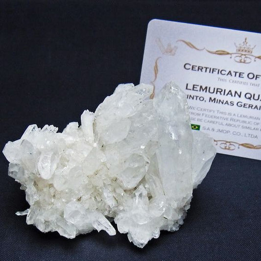 レムリアンシード 水晶 クラスター 原石 ブラジル ミナスジェライス州 コリント産 一点物 172-4178