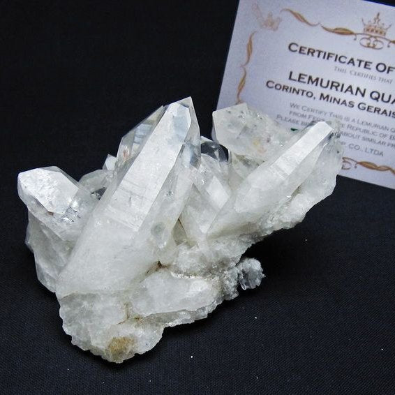 レムリアンシード 水晶 クラスター 原石 ブラジル ミナスジェライス州 コリント産 一点物 172-4182