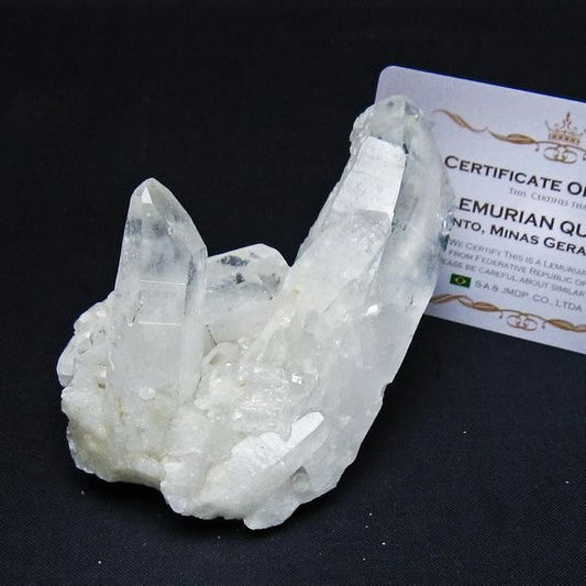 レムリアンシード 水晶 クラスター 原石 ブラジル ミナスジェライス州 コリント産 一点物 172-4183