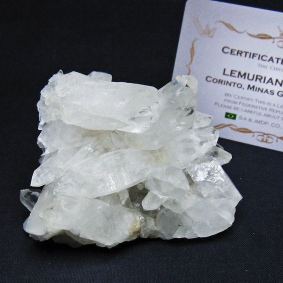 レムリアンシード 水晶 クラスター 原石 ブラジル ミナスジェライス州 コリント産 一点物 172-4189