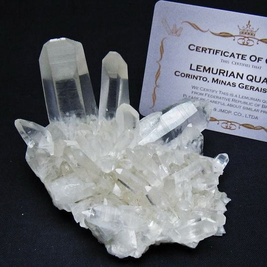 レムリアンシード 水晶 クラスター 原石 ブラジル ミナスジェライス州 コリント産 一点物 172-4190
