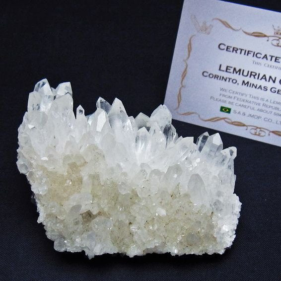 レムリアンシード 水晶 クラスター 原石 ブラジル ミナスジェライス州 コリント産 一点物 172-4192