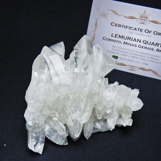 レムリアンシード 水晶 クラスター 原石 ブラジル ミナスジェライス州 コリント産 一点物 172-4193