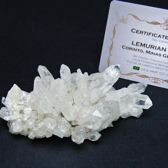 レムリアンシード 水晶 クラスター 原石 ブラジル ミナスジェライス州 コリント産 一点物 172-4195