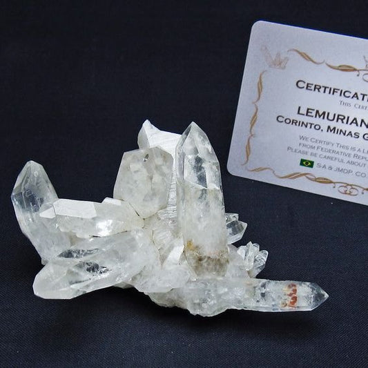 レムリアンシード 水晶 クラスター 原石 ブラジル ミナスジェライス州 コリント産 一点物 172-4198