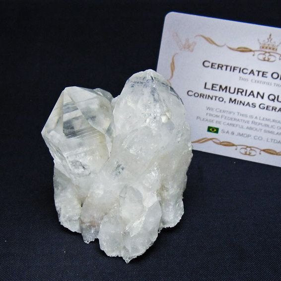 レムリアンシード 水晶 クラスター 原石 ブラジル ミナスジェライス州 コリント産 一点物 172-4204